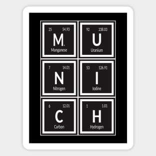 Munich City Table of Elements Magnet